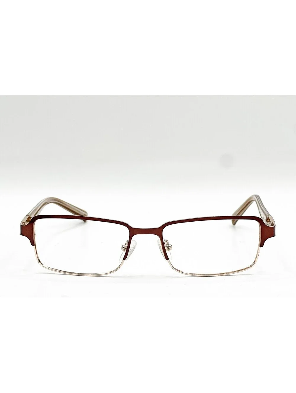 Alberto Romani Ar 5001 Br/Gd Brown/Gold Authentic Eyeglass Frames 53-16
